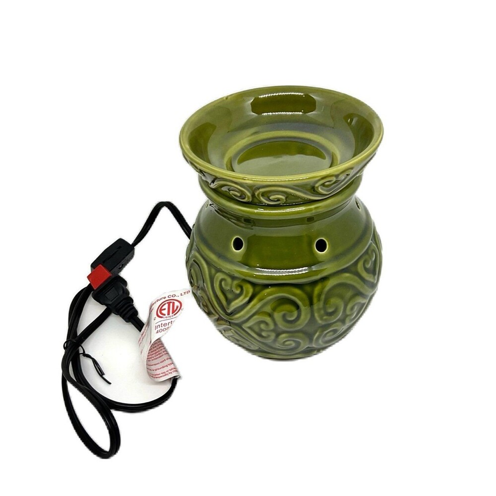 Interiors by Design-Electric Fragrance Warmer “Forrest Green”